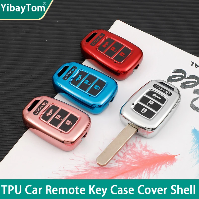 New Colorful Tpu Car Key Cover Case For Honda Accord 2016 2017 Civic