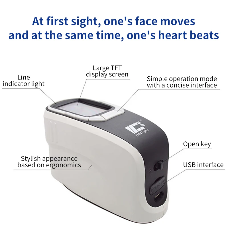 Spectral colorimeter CS-600C coating textile printing paint high-precision colorimeter multifunctional 2