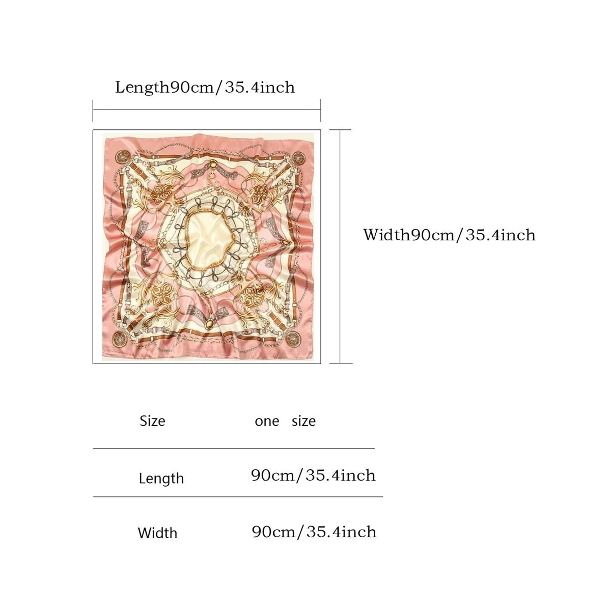 90x90CM Square Scarf New Luxury Design Popular Silk Style The Four Seasons Scarves Women Sunscreen Beach Kerchief Hijab 3