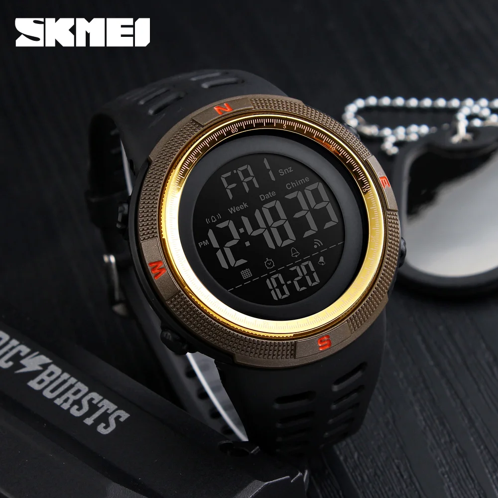 SKMEI 1251 Multifunction Watches Alarm Clock Chrono 5Bar Waterproof Digital Watch reloj hombre Outdoor Men Sport Watch 4