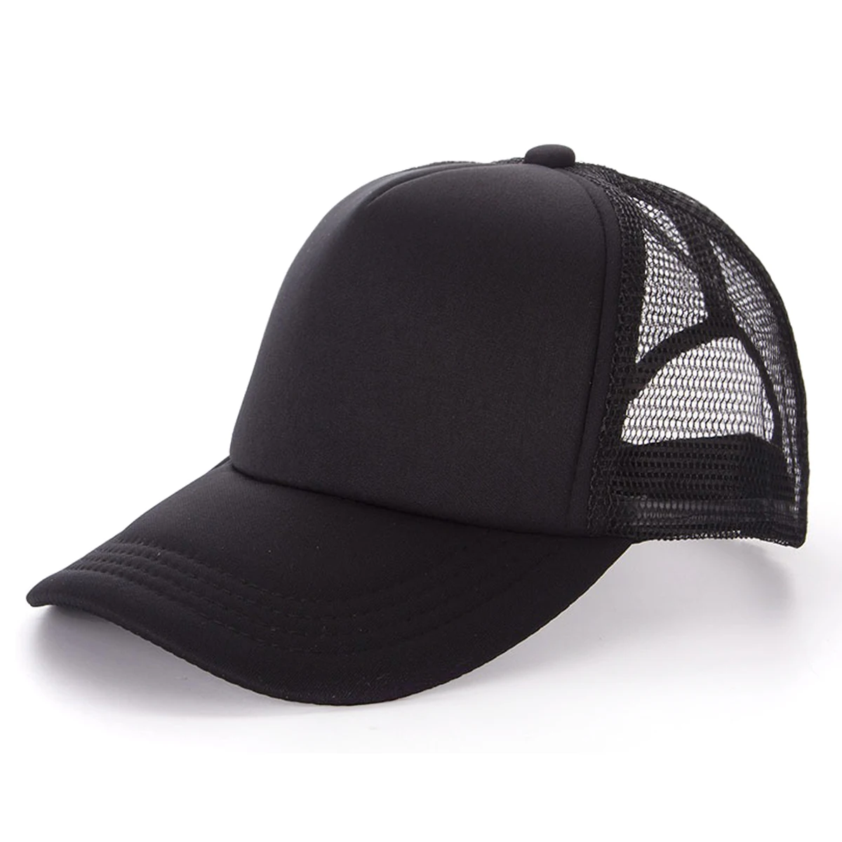 Truck driver's Adjustable Classic Mesh Back Baseball Cap Contour Cotton Hat men's and women's father's Solid