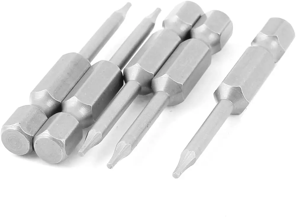 

Keszoox 1/4inch Hex Shank 6mm Hexagon Head Magnetic Screwdriver Bits 5pcs