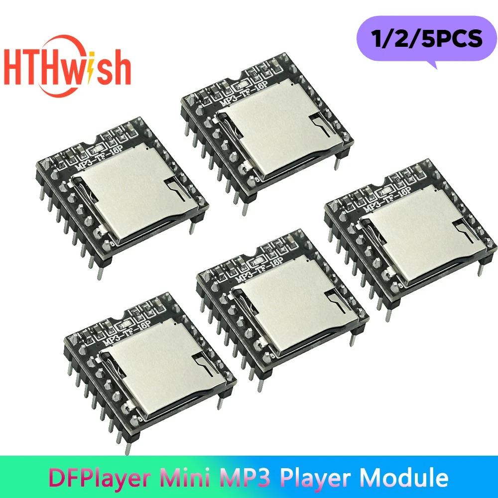 1pc/5pcs 미니 MP3 DF 플레이어 모듈 보드 MP3 오디오 음성 디코드 보..