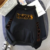 Japan Anime Haikyuu Manga Prints Hoodies Mens New Fashion Hoody Hip Hop Fleece Sweatshirts Crewneck Pullovers Cute Clothing Man 2