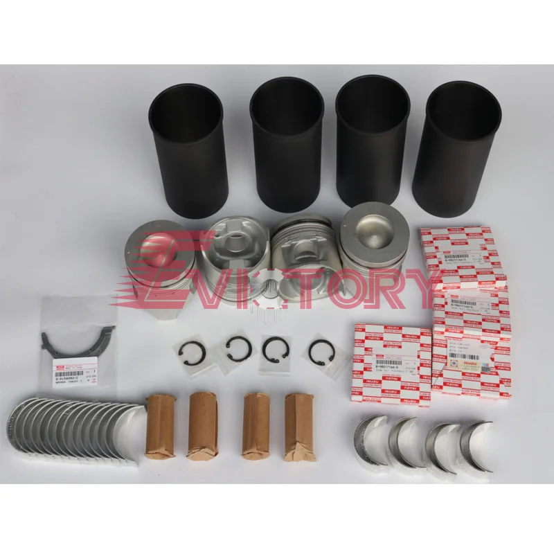 

For ISUZU 4HK1-TC 4HK1T 4HK1 rebuild overhaul kit piston ring liner gasket bearing