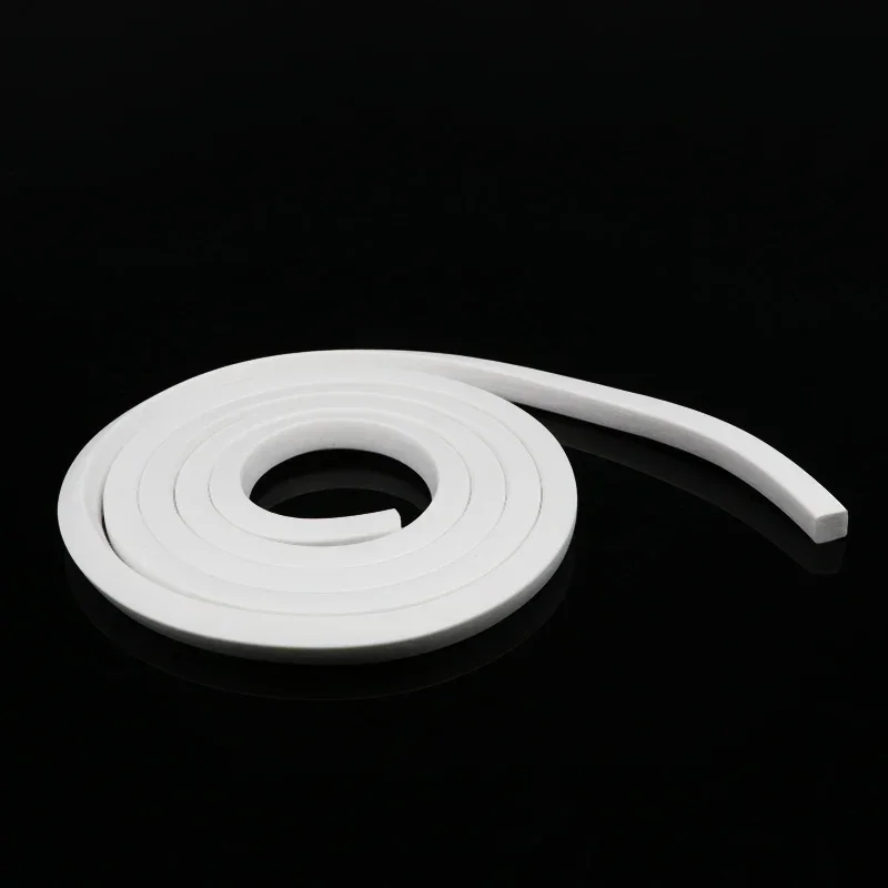 Silicone Sealing Strip 1-20m Square Trim Seal Silicon Rubber Silicone Sponge Doors Windows Gasket