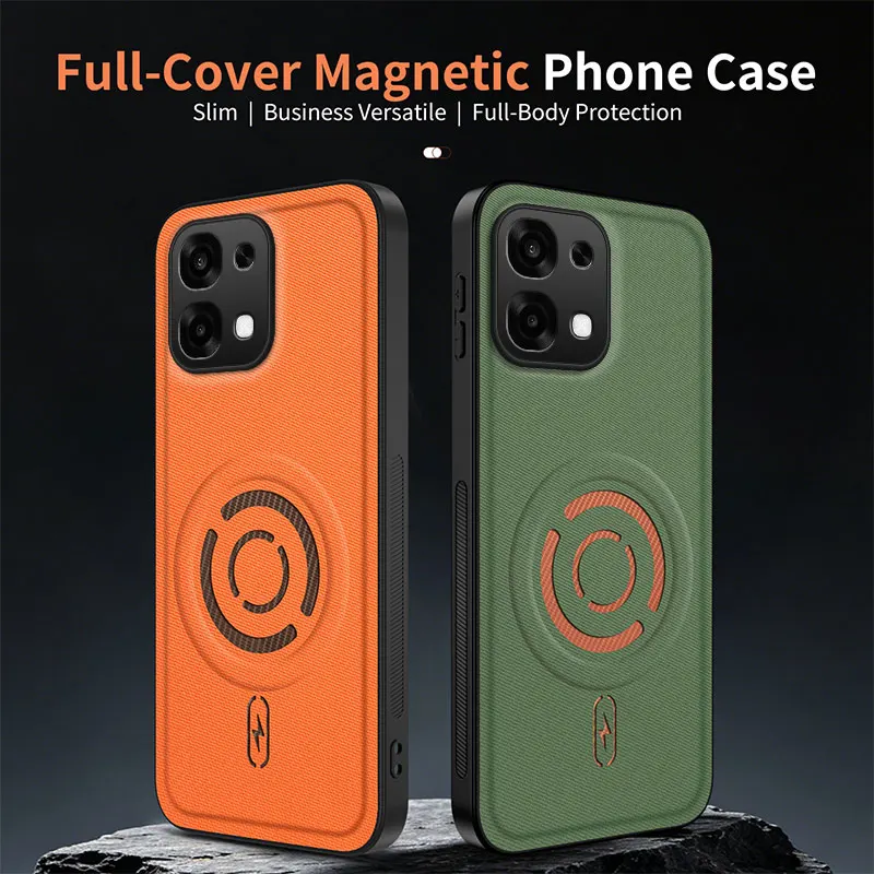 Luxury Magnetic Silicone Shockproof Protective Back Cover Coque