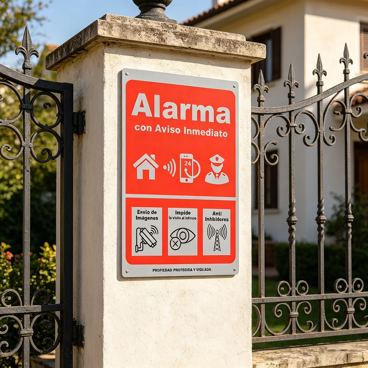 Iron Alert Alarm Sign 1