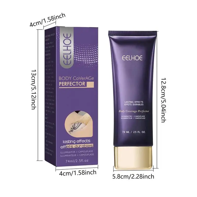 Beauty Body Coverage Perfector Waterproof Skin Concealer Leg Body Moisturizer Colour Corrector For Veins Scars Uneven Skin Tone 6