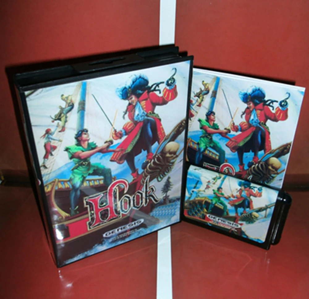 

Крючок с коробкой и ручным картриджем для 16-битной игровой карты Sega MD, система Megadrive Genesis