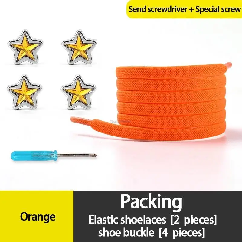 1 Paar Diamant-Schnürsenkel ohne Krawatte, bunte Stern-Strass-Schnürsenkel ohne Krawatten, elastische Schnürsenkel, Turnschuhe, Kinder und Erwachsene, flache Schnürsenkel – Detail 15