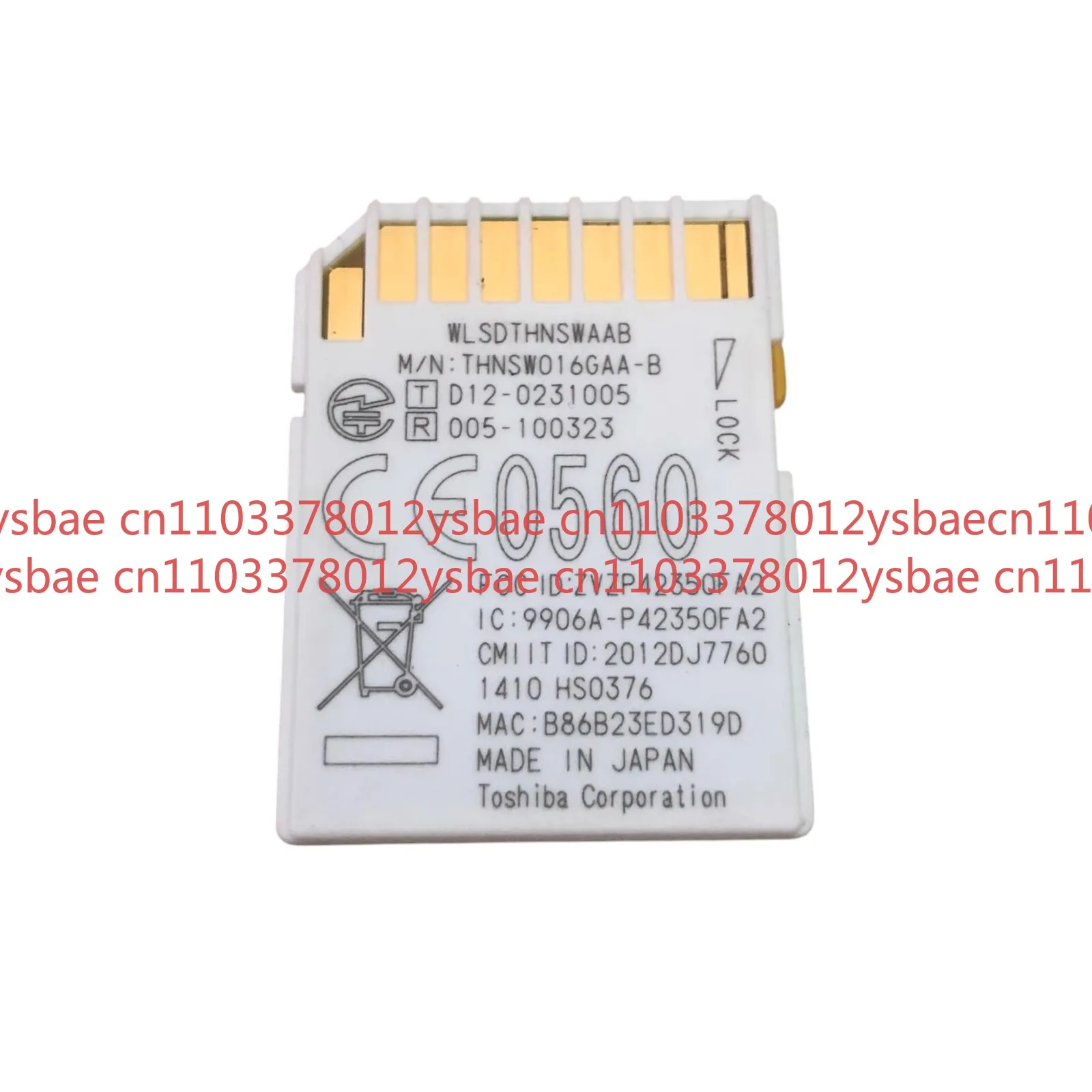 OK 사용됨 도시바 플래시에어 16GB 무선 LAN Wi-Fi SD 카드 SDHC 클래스 10 W-02