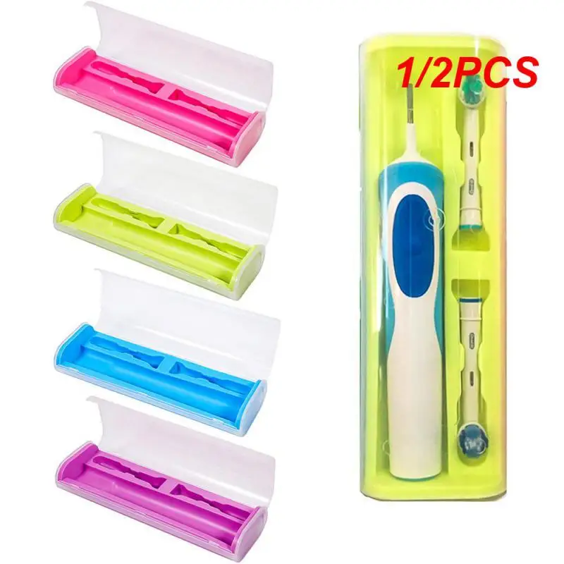 

1/2PCS Universal Plastic Toothbrush Case Outdoor Travel Hiking Camping Toothpaste Holder Electric Toothbrush Protective Storage