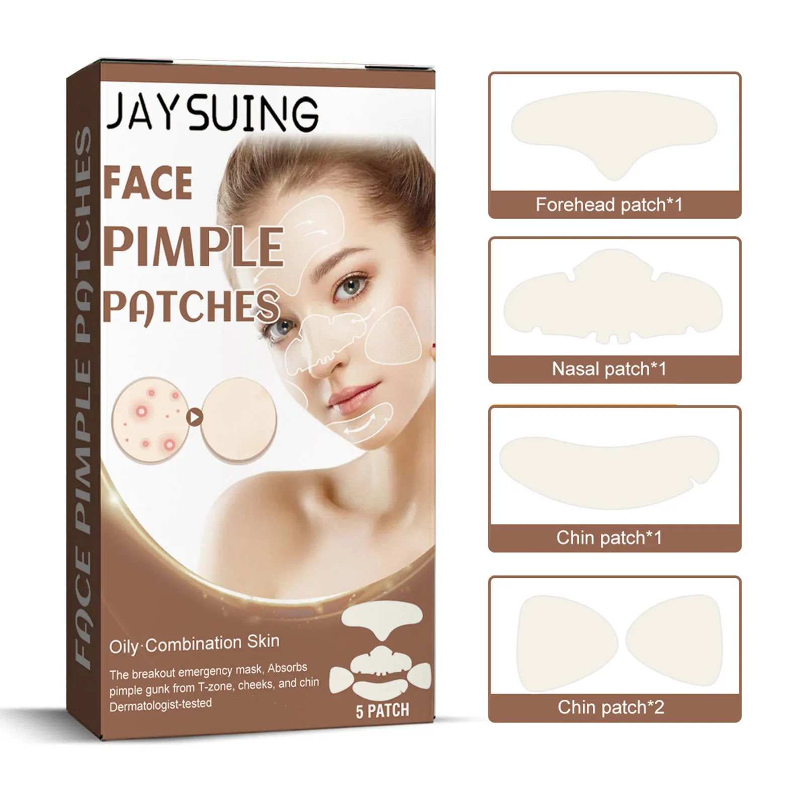 

Hydrocolloid Acne Pimple Patch Acne Treatment Moisturise Patch for Skin Health Repair Recover
