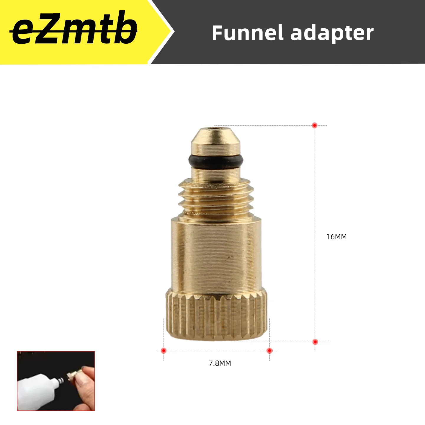 Ezmtb 디스크 브레이크 오일 교환 및 블리딩 도구 120ml 미네랄 오일 액세서리 세트 산악 로드 자전거 유압 브레이크 금속 어댑터