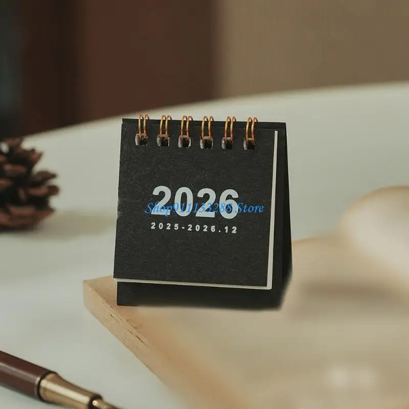 G88D 2026 탁상 달력 트윈 코일 바인딩 19개월 2025년 6월부터 2026년 12월까지 실행