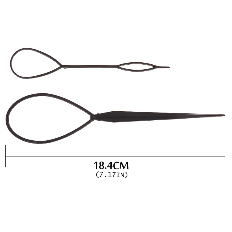 2pcs/lot Magic Hair Style Tool Tail Hair Braid Ponytail Styling Maker Clip Tool Black