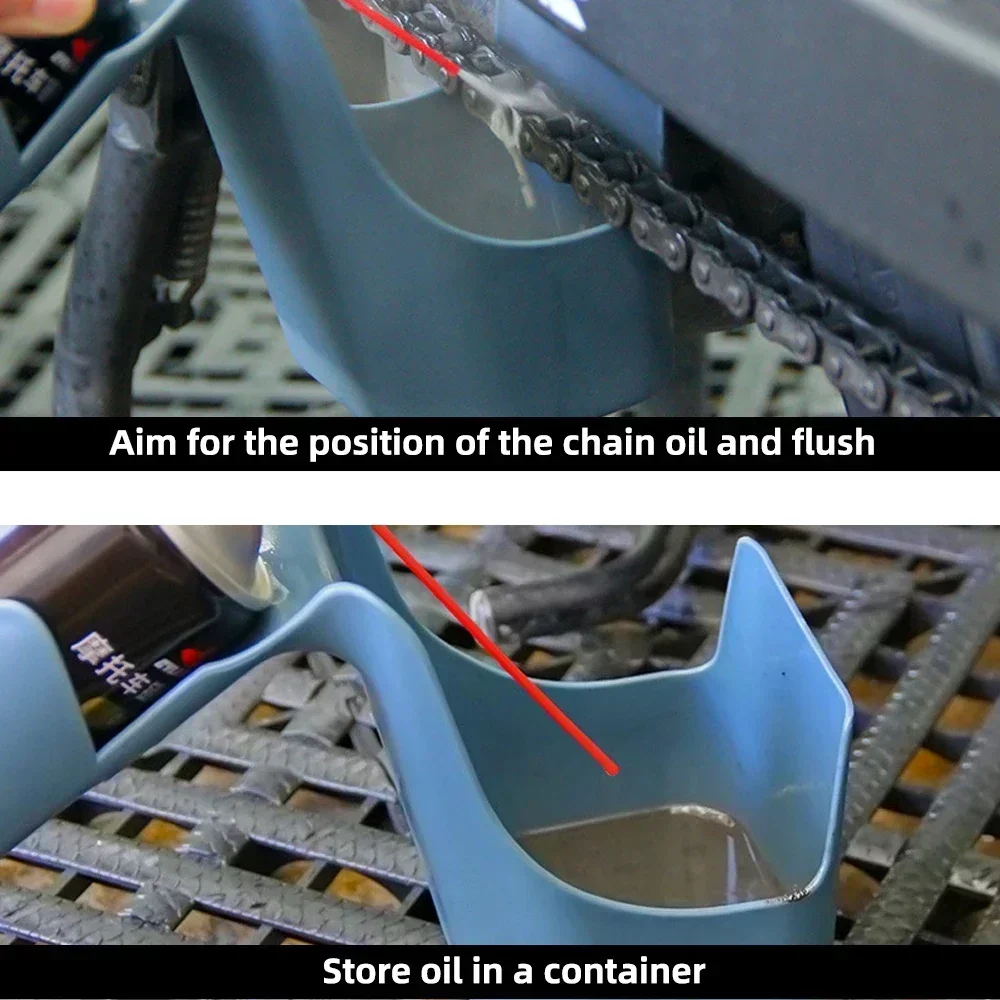 ABS Chain Oil Cleaner Tool Set for Motorcycle Bicycle