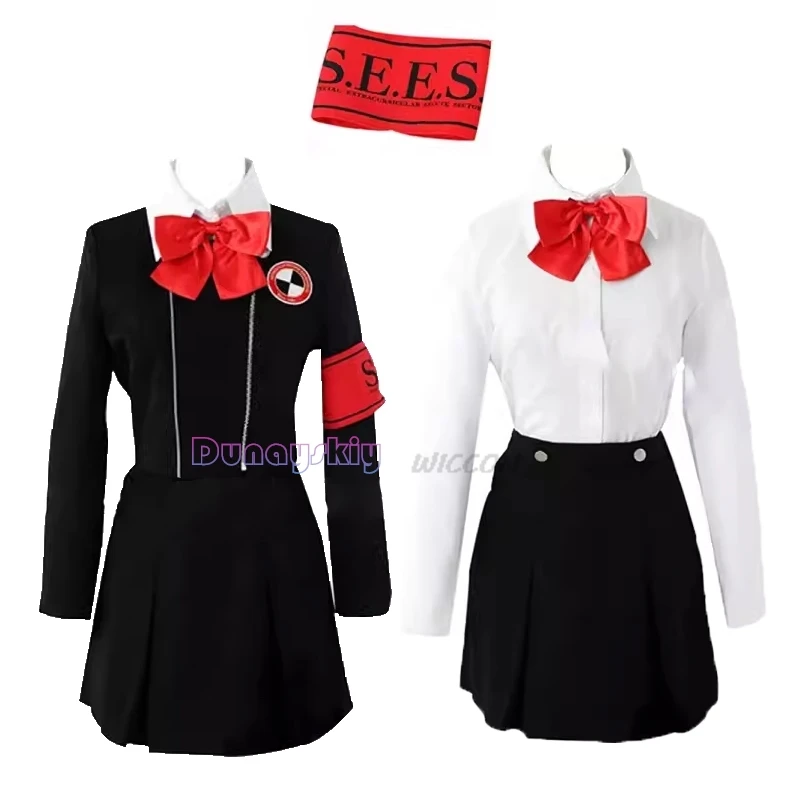 Gioco Persona 3 Shin Megami Tensei Cos Mitsuru Kirijo Chihiro Fushimi Uniforme Scolastica Femminile Costume Cosplay Costume Di Halloween