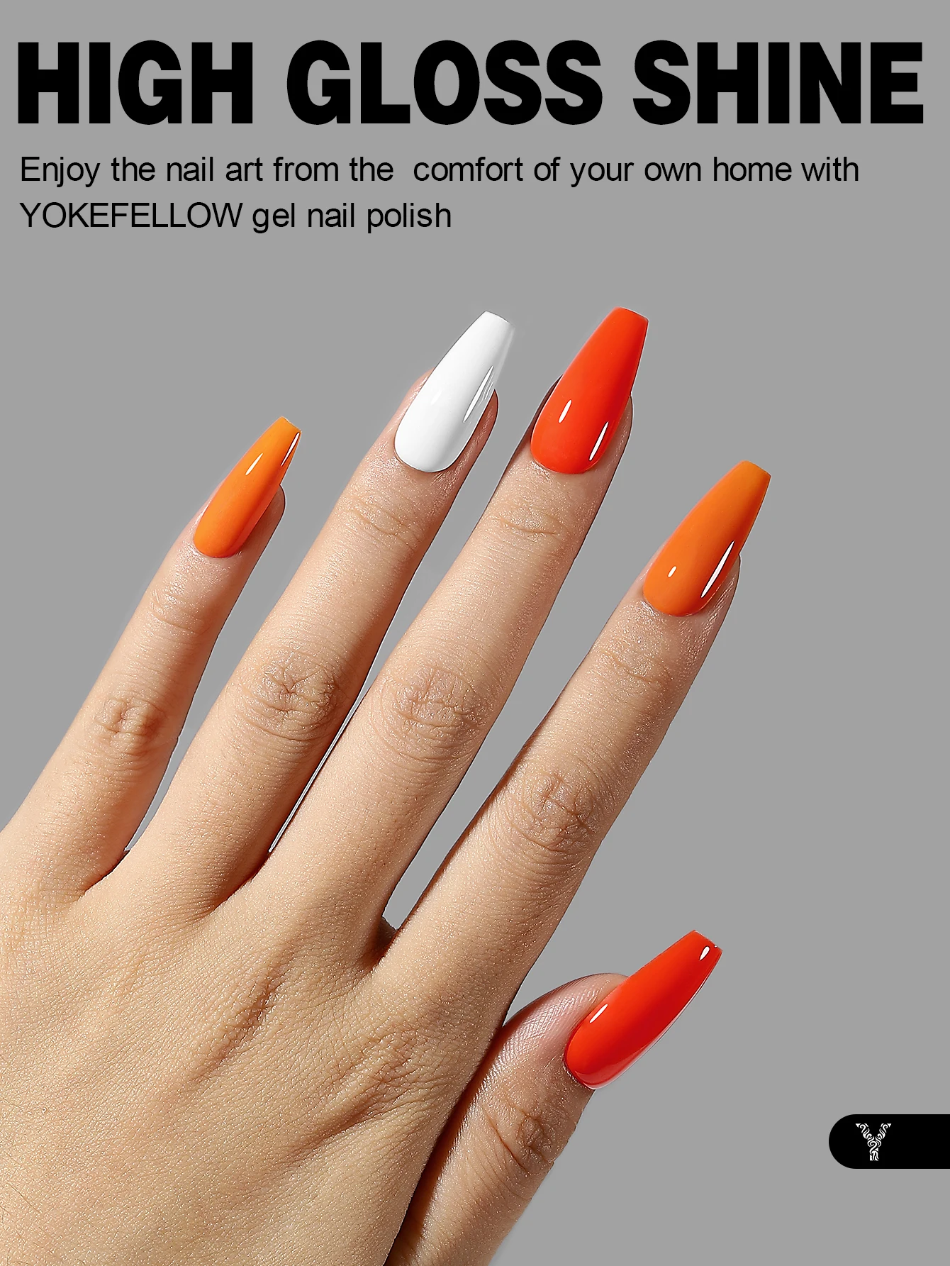 YOKEFELLOW Gel Nail Polish Set 6PCS 10ml Rich Pigment Soak Off Low Odor Long-Wear Gel Varnish for Professional Manicure 3
