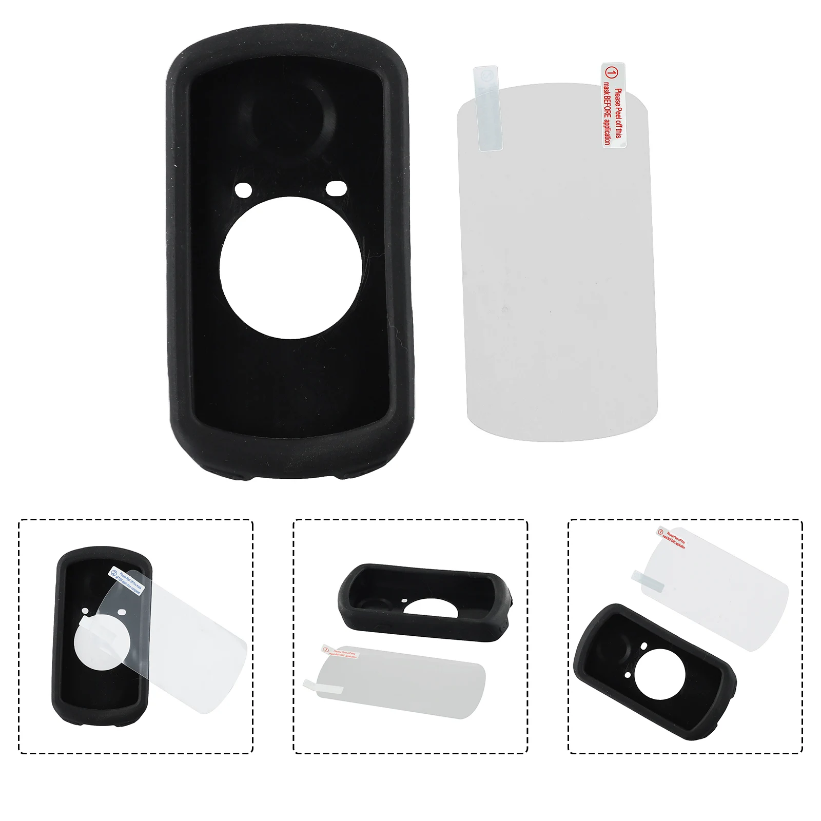 

Bicycle Stopwatch Silicone Case Replacement For Garmin Edge1030plus/1030 Bike Computer Silicone Cover With Screen Film