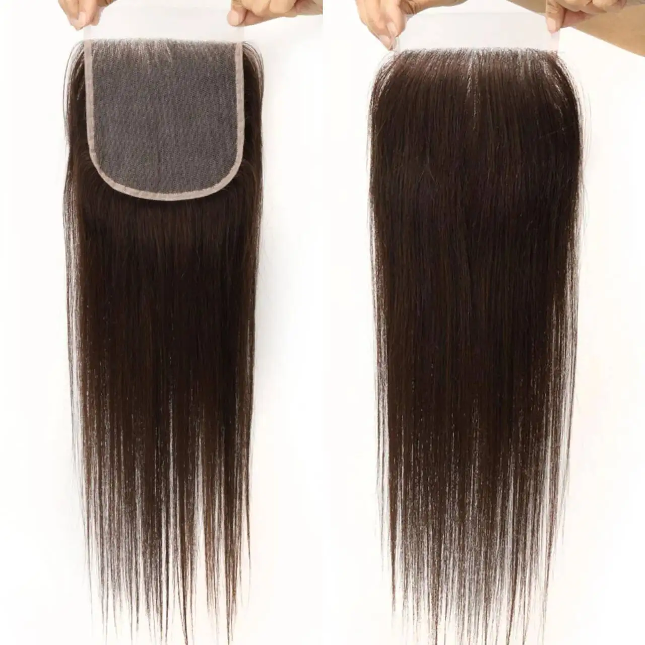 TUW27 Chiusura frontale in pizzo per donne Sistema di integrazione della rete dei capelli umani Soluzioni per la perdita dei capelli Lavoro senza cuciture con chiusure per capelli - immagine 2