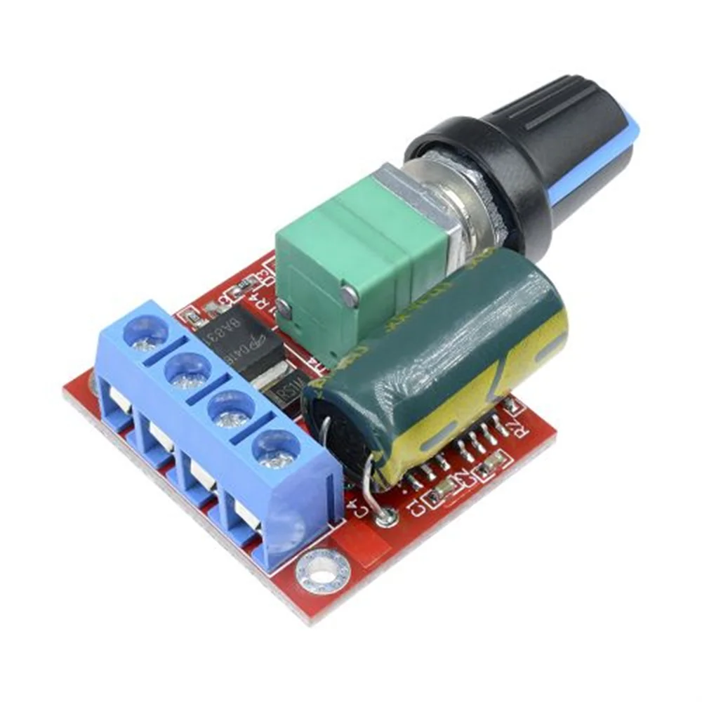 Motor Speed Controller 5Pcs Mini 5A 90W PWM 12V DC 5V-35V Adjustable Speed Regulator Control Governor Switch 24V