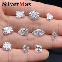 D Color Super White Moissanite Diamond Round / Oval / Pear / Radiant / Emerald / Heart / Princess / Cushion / Asscher With GRA 1