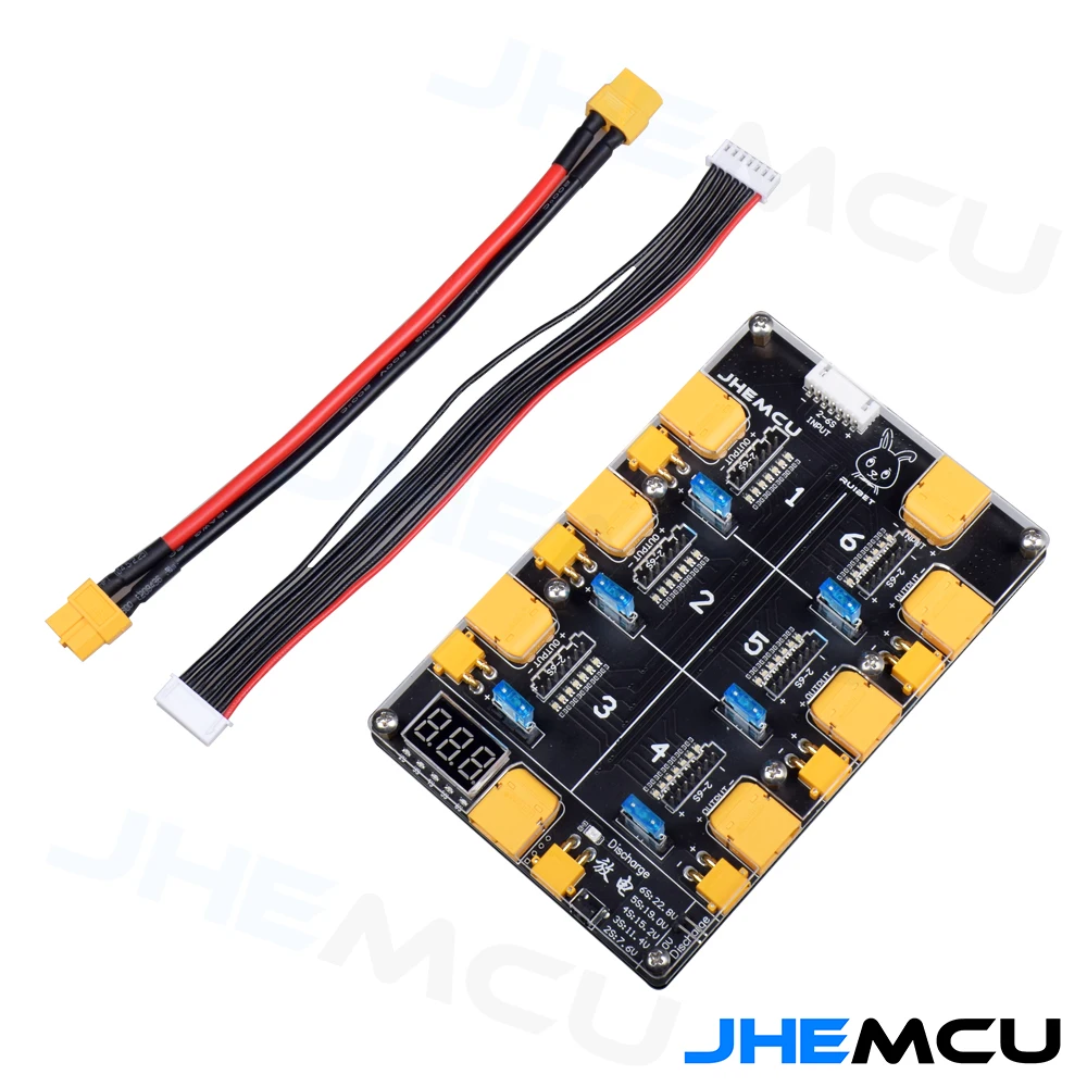 JHEMCU Ruibet 2-6S 6-Port Lipo Battery Charger