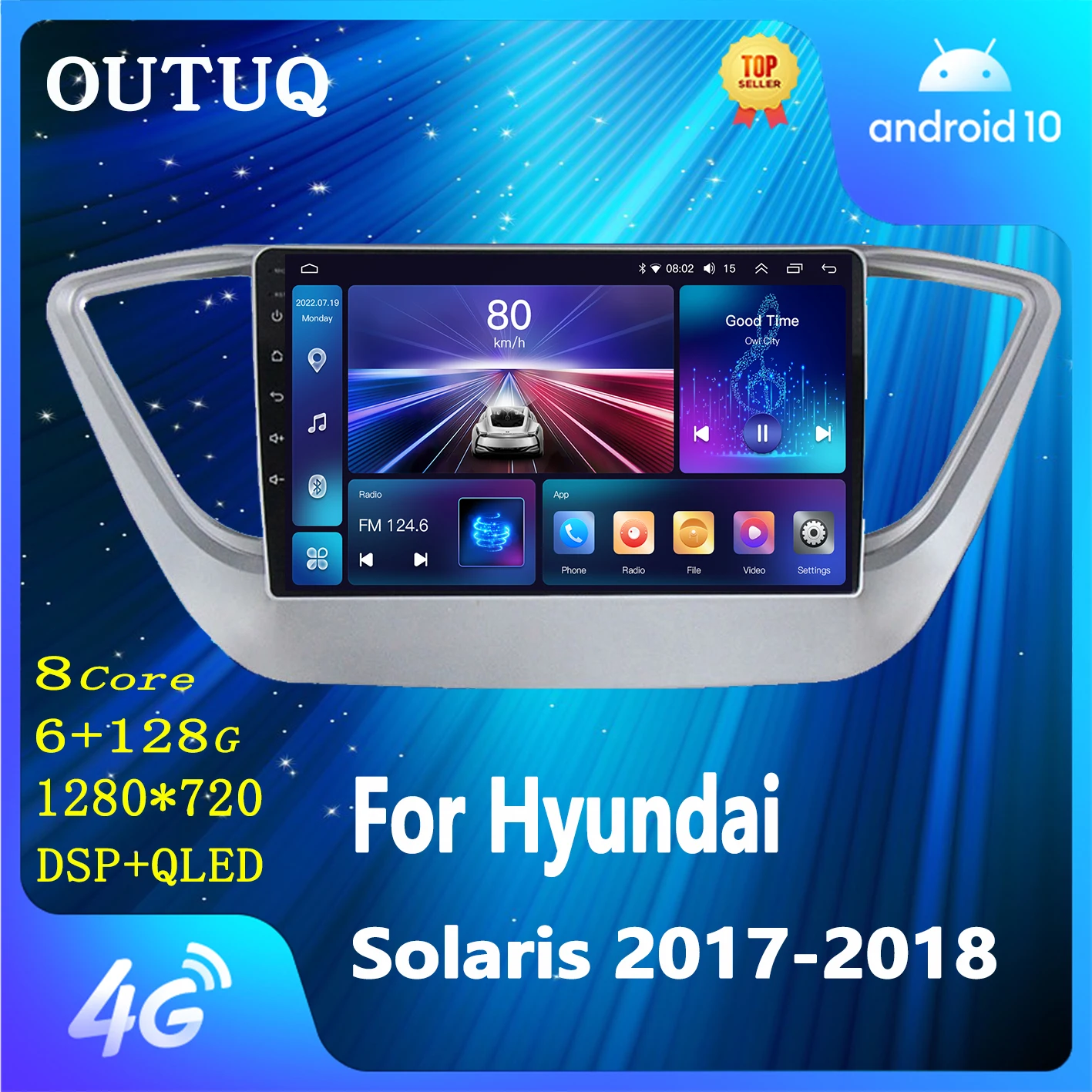 

Android 10 Car Radio For HYUNDAI Solaris 2 Verna Accent 2017-2020 Multimedia Stereo DVD Player Navigation GPS Head Unit