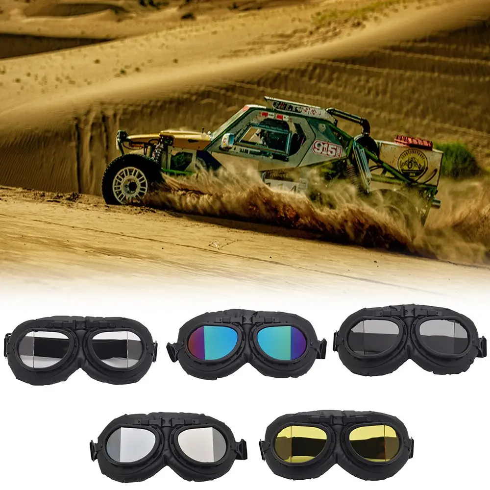 

Vintage Gafas Motorcycle Pilot Goggles Motocross Protective Lenses Outdoor Sports Windproof Glasses