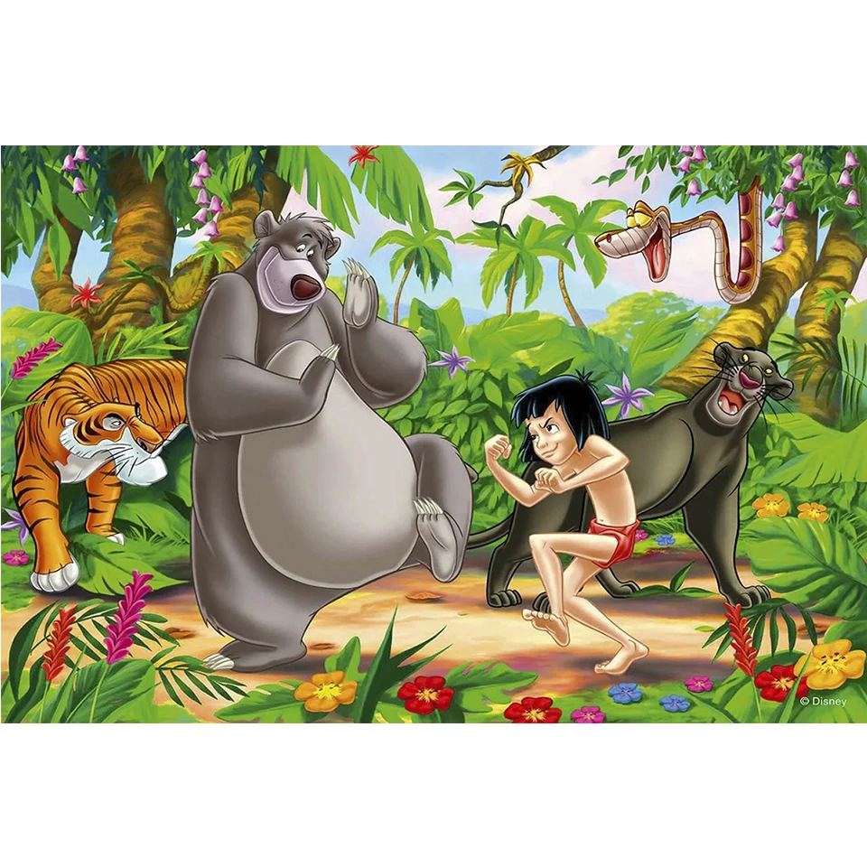 Disney The Jungle Book 5d diy diamond painting mosaic cartoon bear full  drill diamond embroidery stitch handmade kits room decor| | - AliExpress