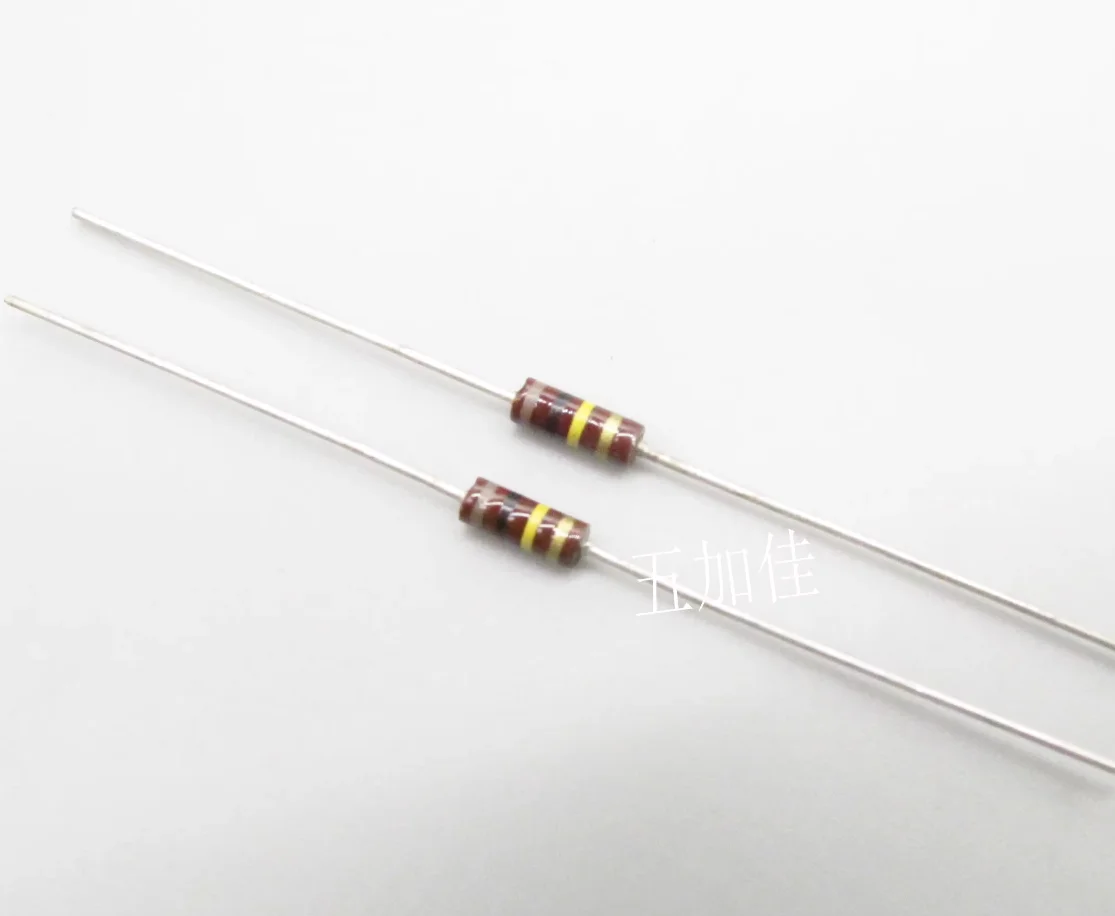 20PCS/Lot High quality RC07GF104J 100K 1/4W Carbon core non-inductive resistance color ring resistor