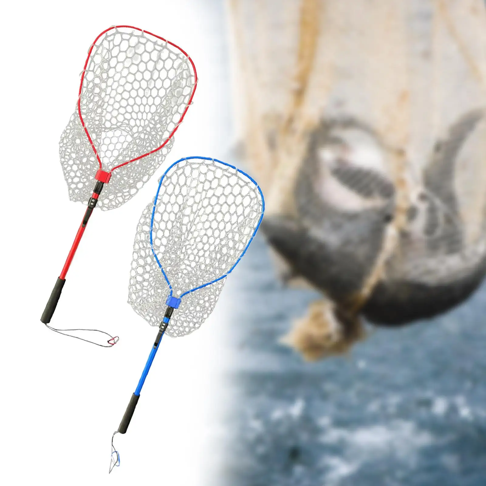 Fly Fsihing Net Fishing Landing Net Fish Catching Net Fishing Mesh Net Fishing