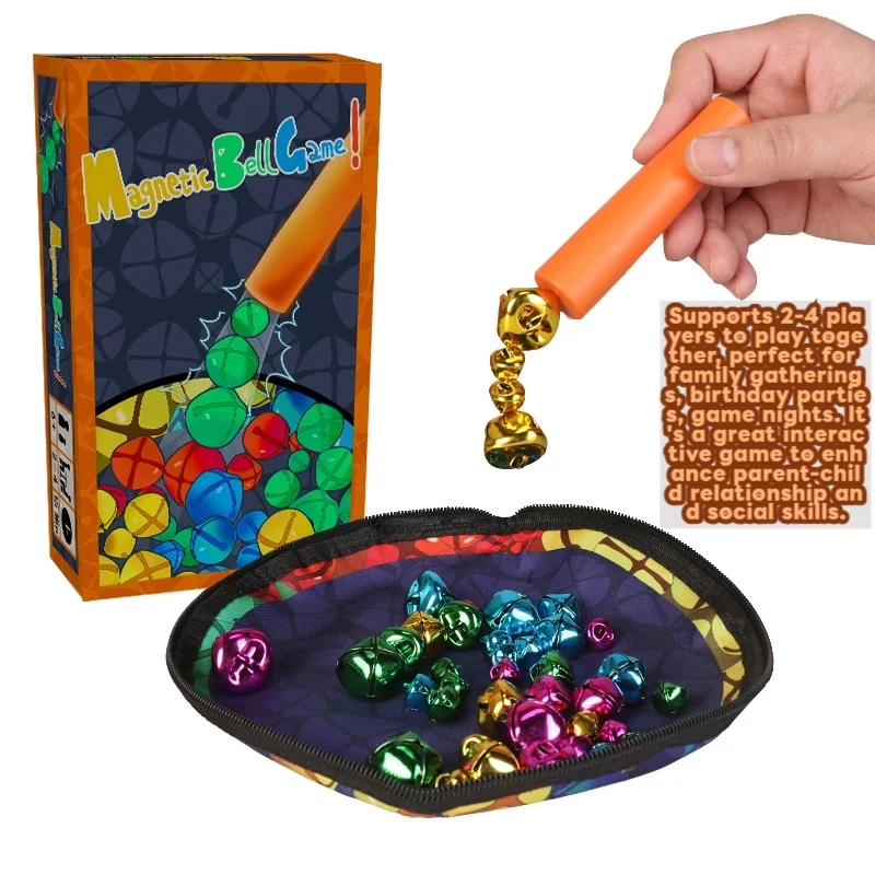 자석벨 챌린지 게임, 몬테소리 소근육 발달 훈련 장난감, 6세 이상 어린이용, 24인용 가족 테이블 게임, 휴대용 여행 게임 선물, 생일, 파티, 크리스마스, 할로윈, 부활절, 국경일, 어린이날에 적합, 남아