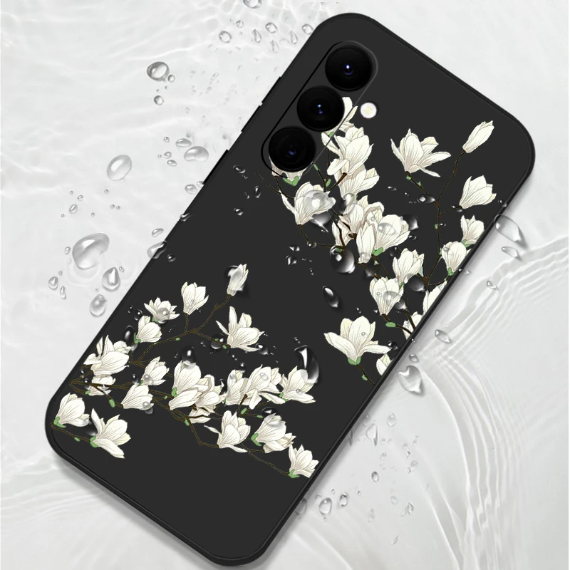Magnolia Blossom Silicone Phone Case