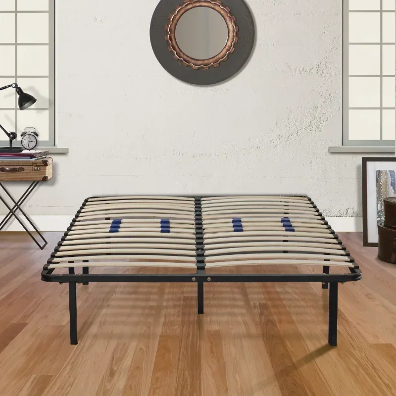 

14" Platform Metal Bed Frame with Adjustable Lumbar Support