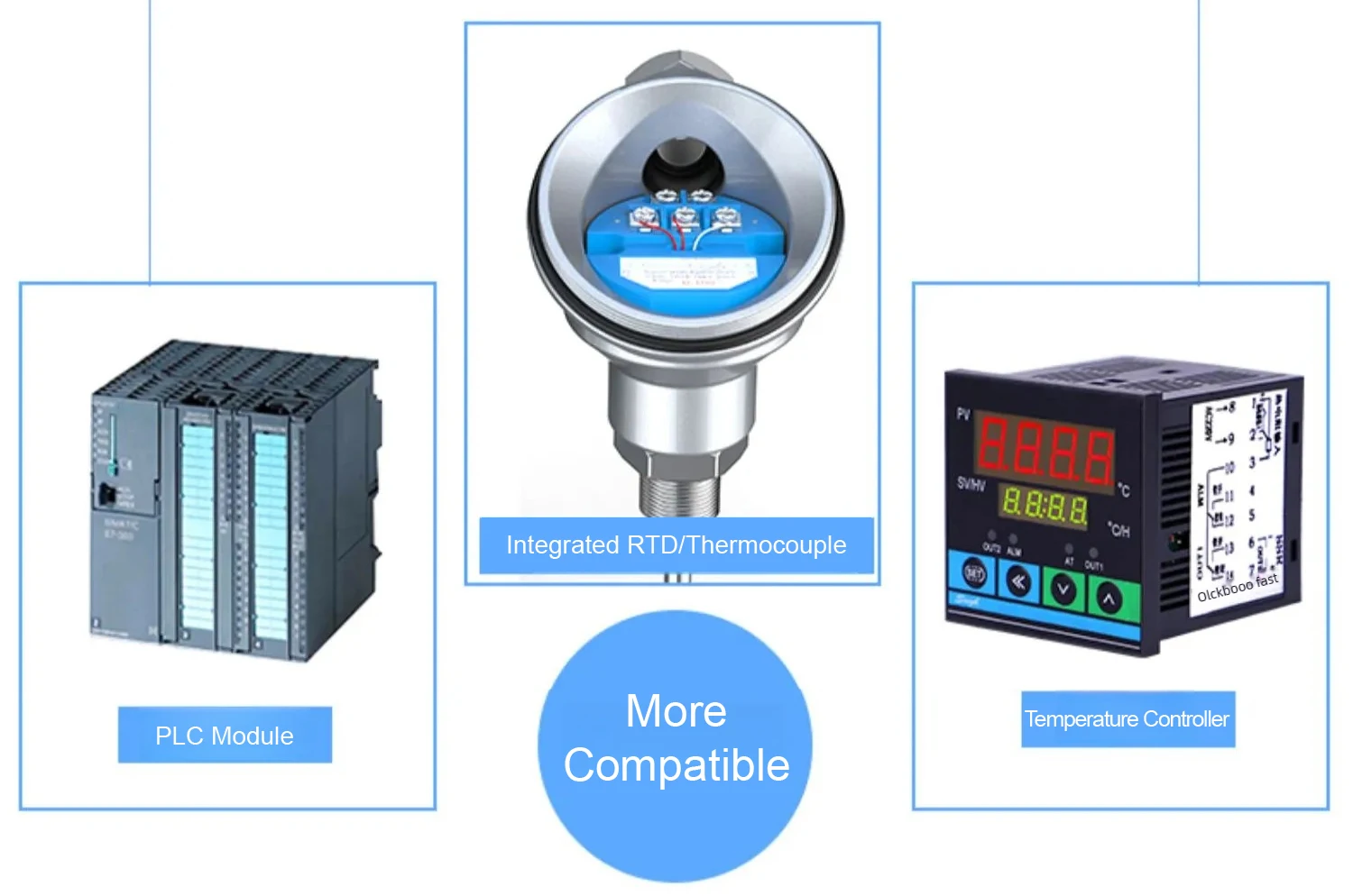 Industrial PT100 Temperature Transmitter RTD To 4-20mA 0-10V 0-5V Isolated Modul