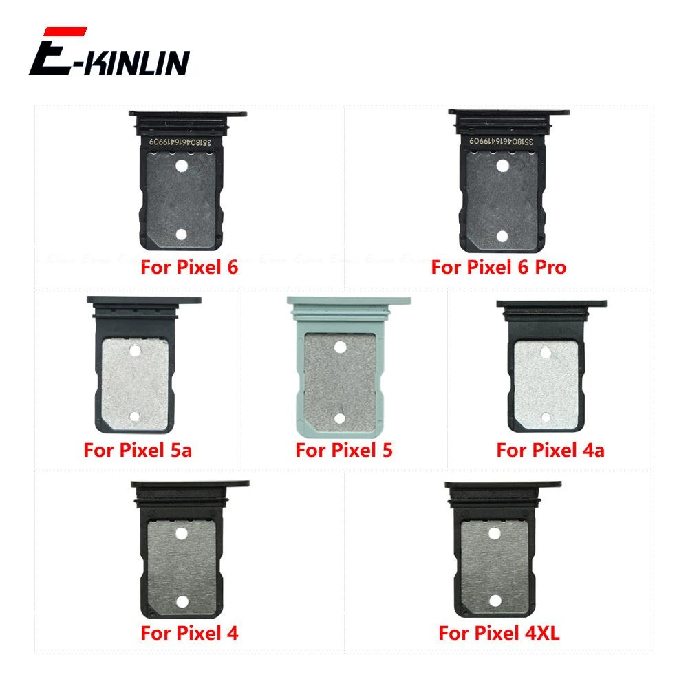Sim Card Socket Slot Tray Reader Holder Connector Micro Sd Adapter  Container For Google Pixel 4 4a Xl 5 Replacement Parts - Mobile Phone Flex  Cables - AliExpress