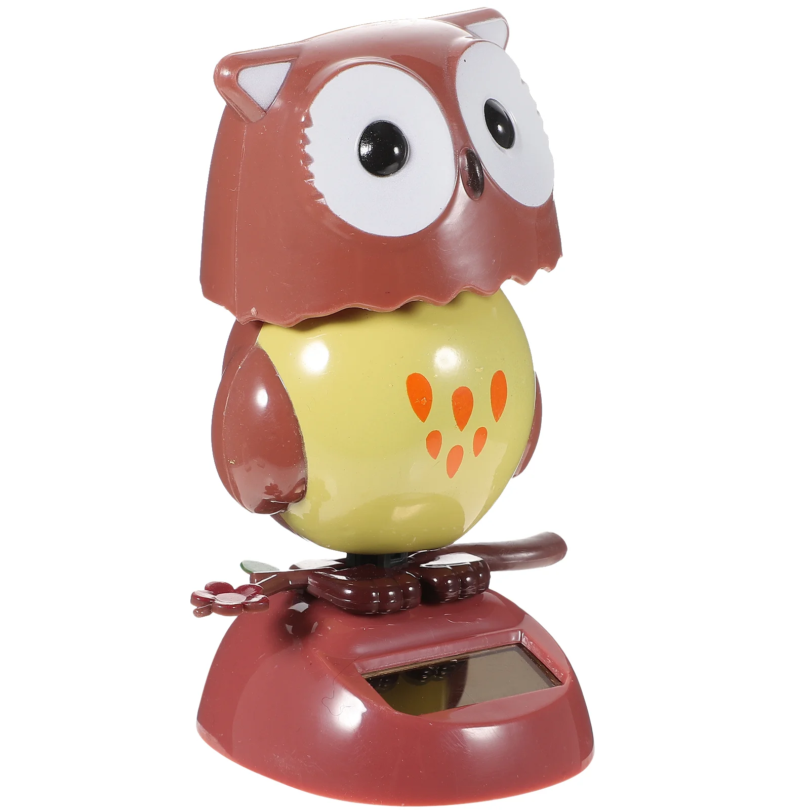 Solar Dancing Head Owl Toys Car Toy Dashboard Powered Shaking Figure