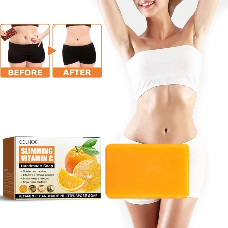 Slimming Vitamin C Soap Bath Cleansing Remove Belly Weight Loss Anti Cellulite Firming waist Skin fat Shaping Moisturizing Body for slimming soap