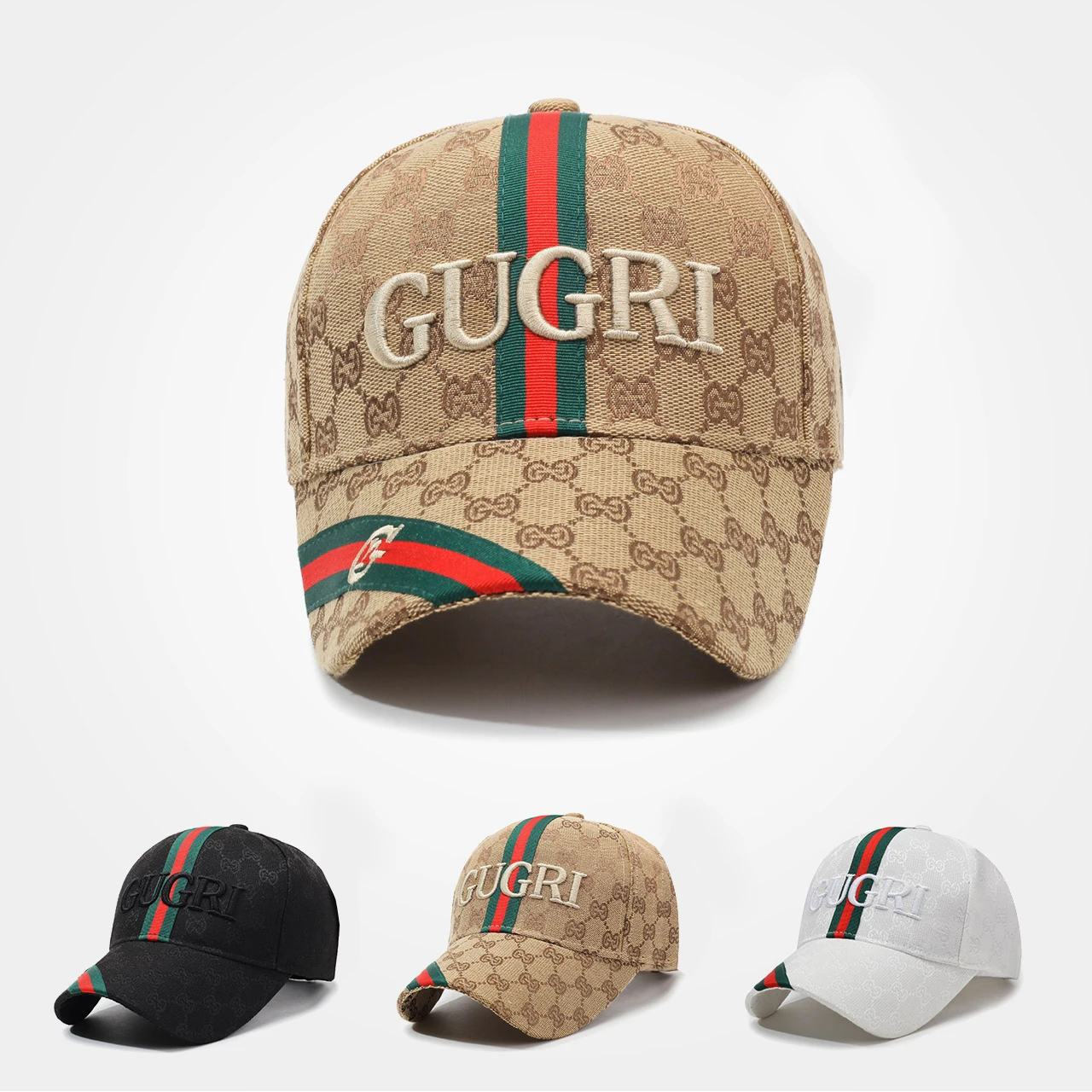 Four Seasons Men's Baseball Cap Casual Antique Washed Cotton Letter Embroidered Hat Curved Brim Dome Casual Ladies Sunscreen Hat