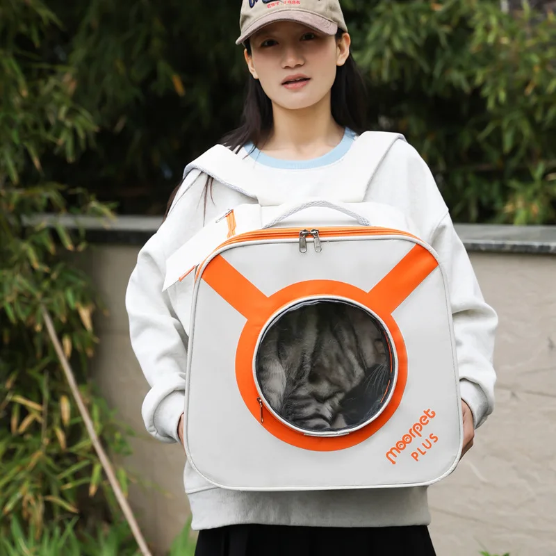 고양이 가방, 애완 동물 가방, 외출용 휴대용 배낭, 넓은 공간 핸드백, 접이식 및 간편한 보관
