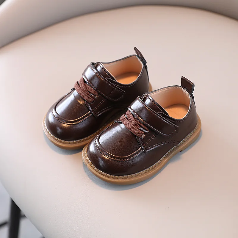 Cow Soled Baby Shoe Soft Sole Infants Toddlers Shoe Fashion Boy Leather Girl Flats Handsome Kid Boy/girl