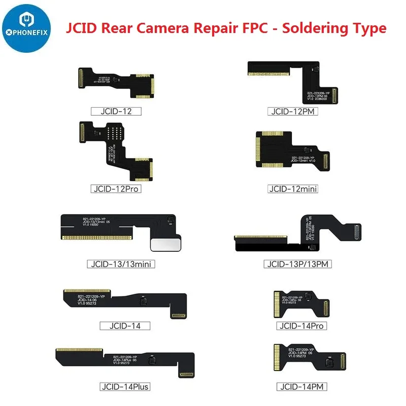 Фото Кабель JCID JC для ремонта задней камеры iPhone 11/12/12Pro/12ProMax/13/13mini/13Pro/13ProMax/14/14Plus/14Pro/14ProMax №1