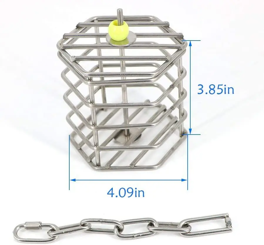 Forager Puzzle Foraging Cage Fruit Bird Toy Parrot Bite Toy Stainless steel parrot toy,bird toy