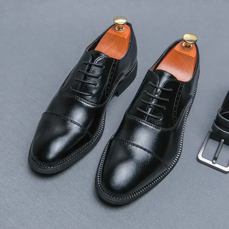 

Business Formal Wear Casual Shoes British Retro Party Boys Dress Shoes Soft Bottom Suit Bridegroom Knot