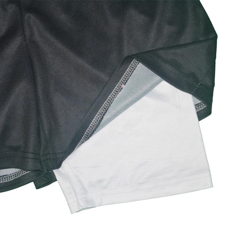 Men's Gym Shorts Printed Black Double Layer 2-in-1 Quick-drying Breathable Sweat-absorbent Shorts Fitness Running Sports Summer 4