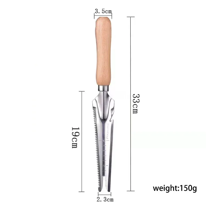 Weed Tool Head Portable Weeder Hand Weeder Weed Puller Tool Weed Puller Weed Tool Attachment Stainless Steel Weeding Shovel Garden Weeding Potted Planting Multifunctional Root Picking Shovel Manual Tools