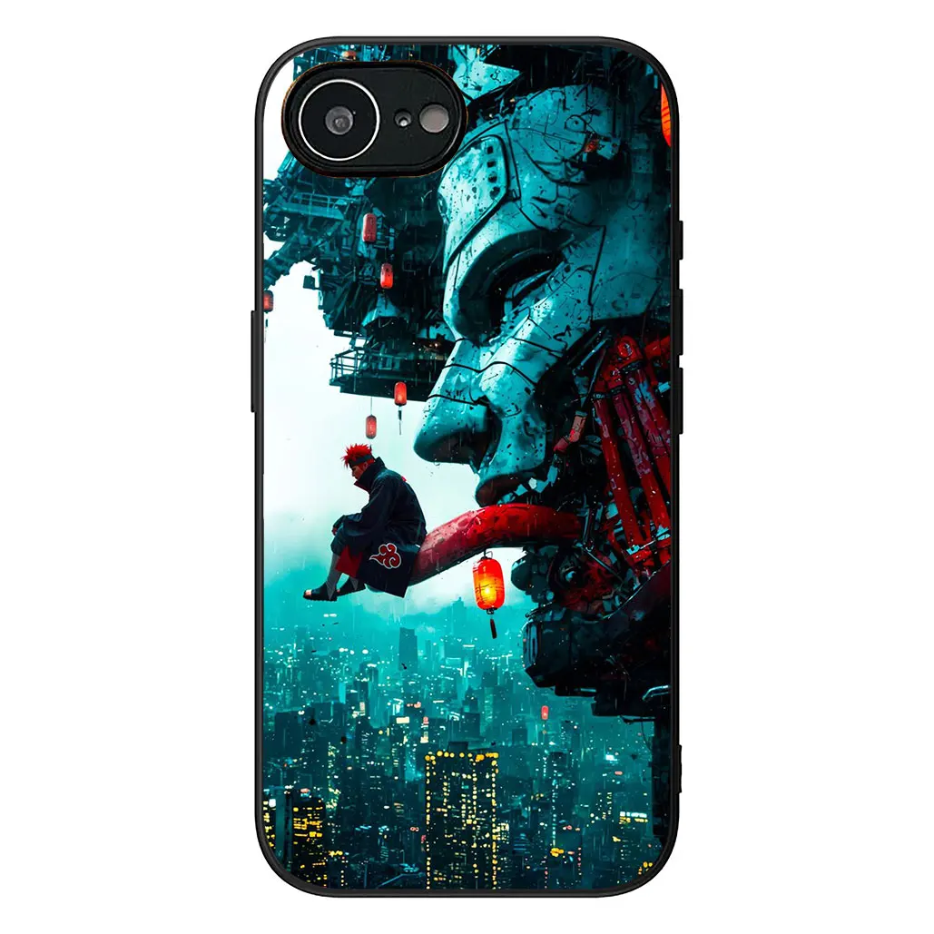 Cartoon Akatsuki Pain Naruto Logo Phone Cover Case